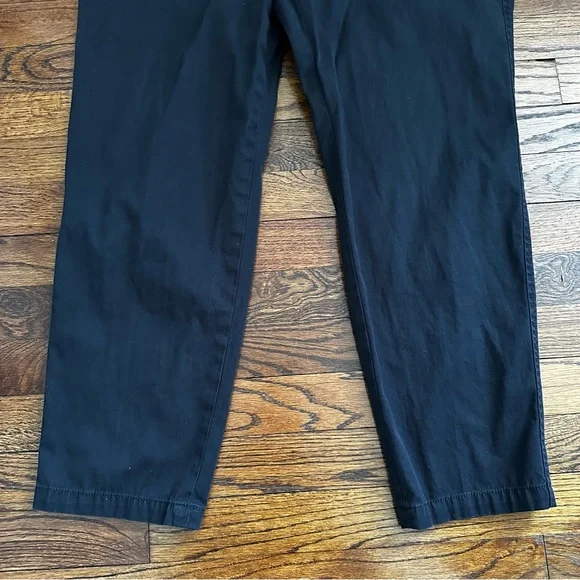 🦋 Talbots Black Relaxed Chinos Classic Style 12P - Picture 8 of 13